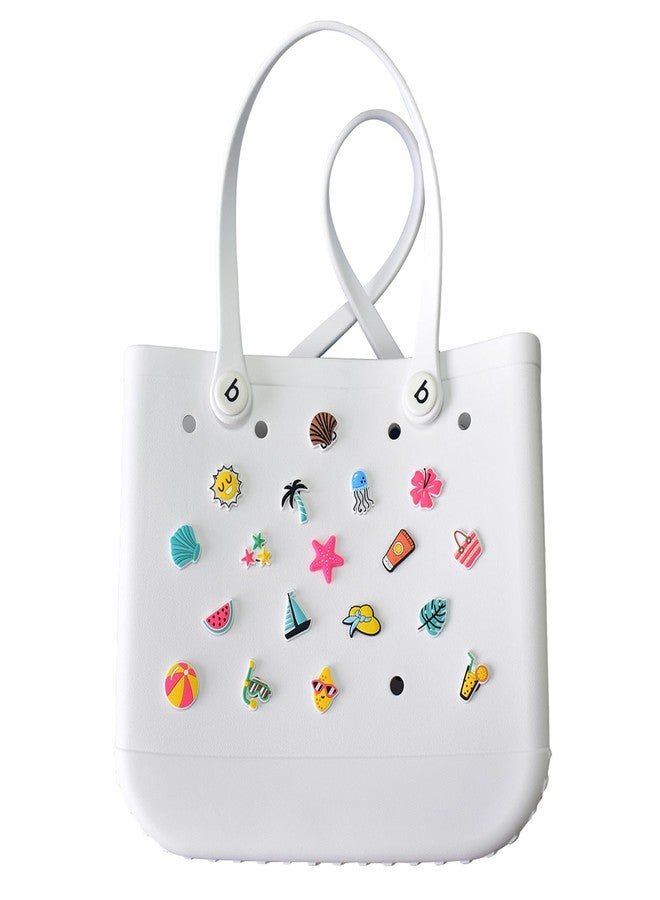 WLEAD 18PCS Summer Beach Charms for Bogg Bags - Durable Rubber Bag Accessories with Sturdy Clips, Tote Decorations for Women Girls Teens, Pool Vacation Gift Set - Image 4